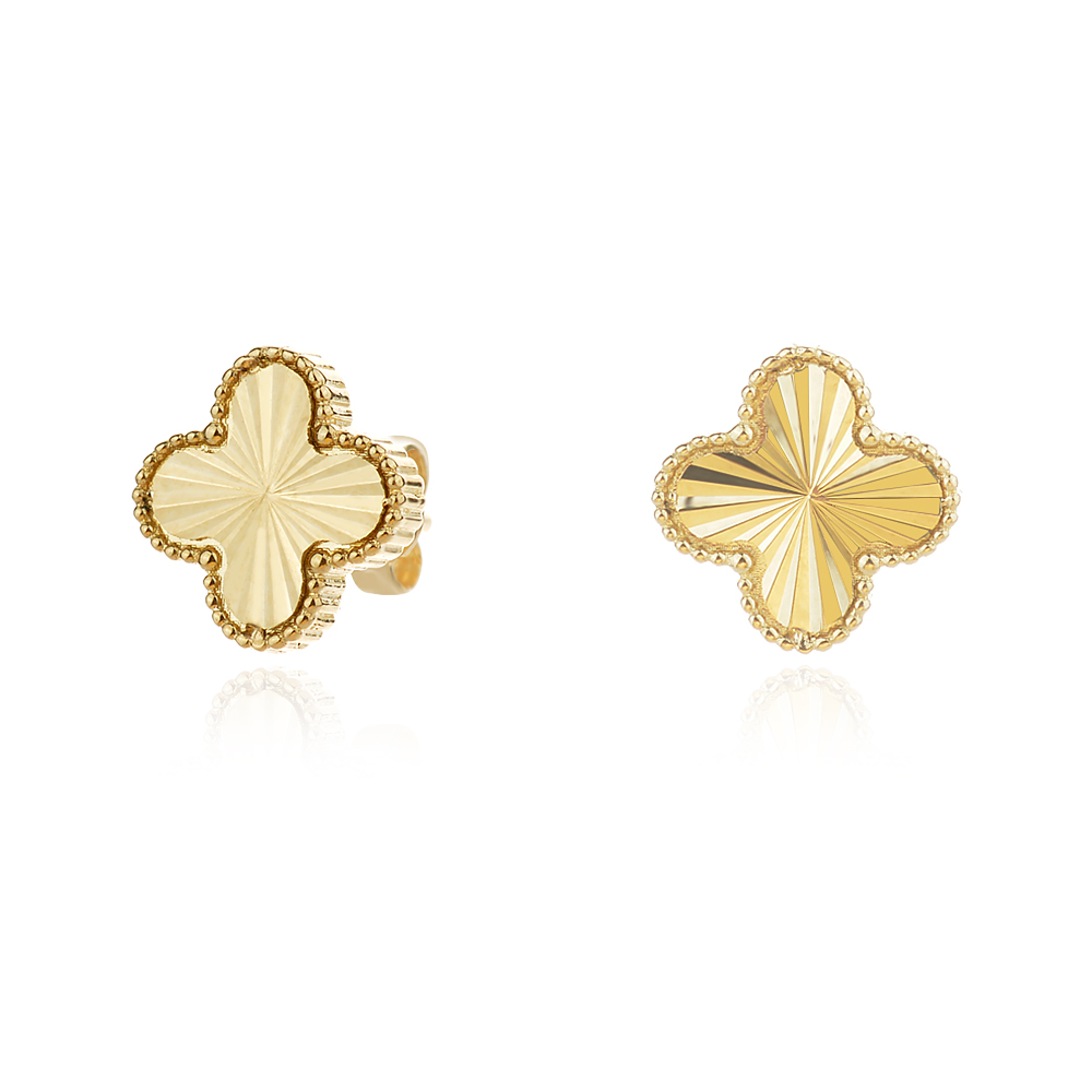Arany fülbevalók Diamond Cut