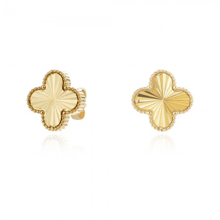 Arany fülbevalók Diamond Cut