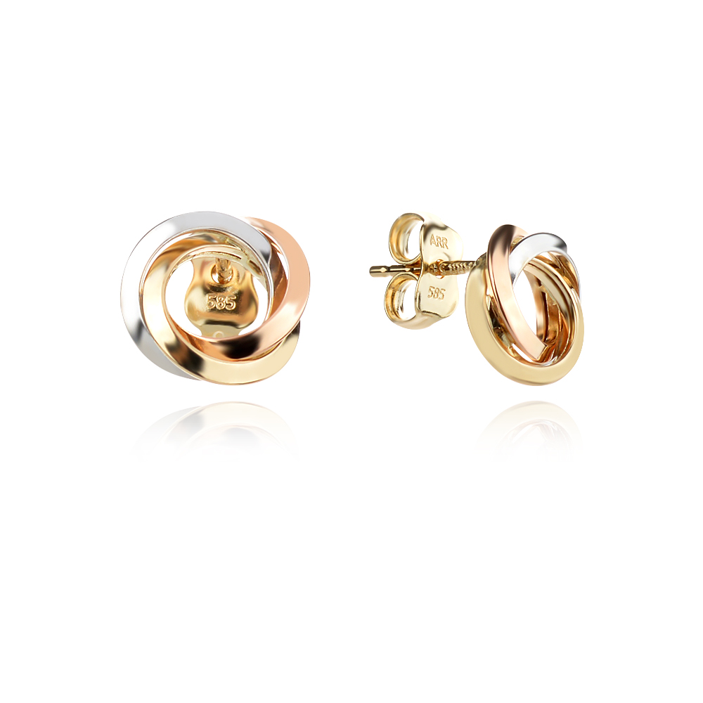 Arany fülbevaló Flat Ring