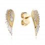 Arany fülbevaló Angel Wings