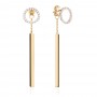 Carma aranykapcsos fülbevaló
