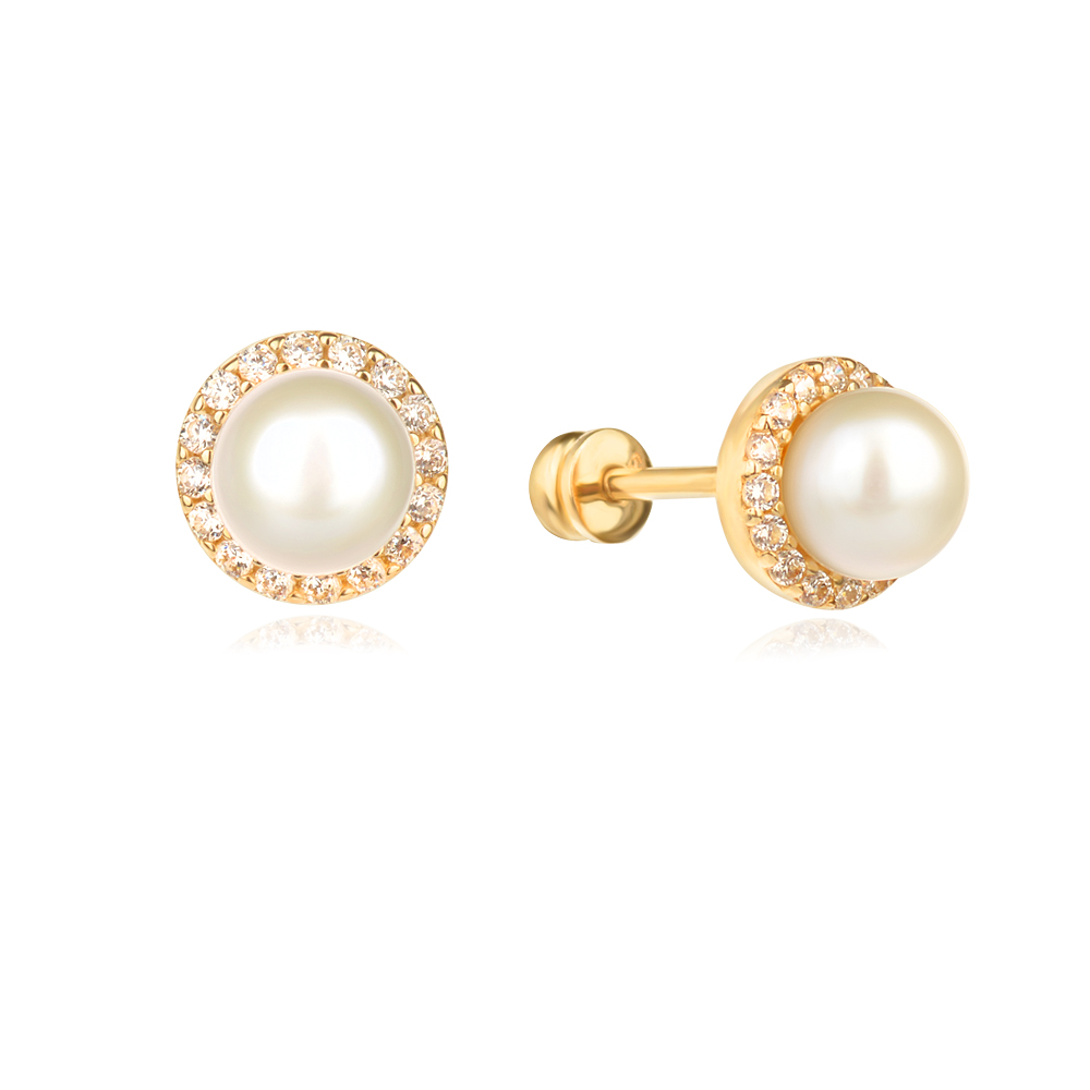 Arany fülbevaló Pearls Arany fülbevaló Pearls