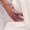 Ezüst gyűrű finom elhelyezésű fehér köbös cirkonium Swarovski 925 Trendy Collection Victoria Gold