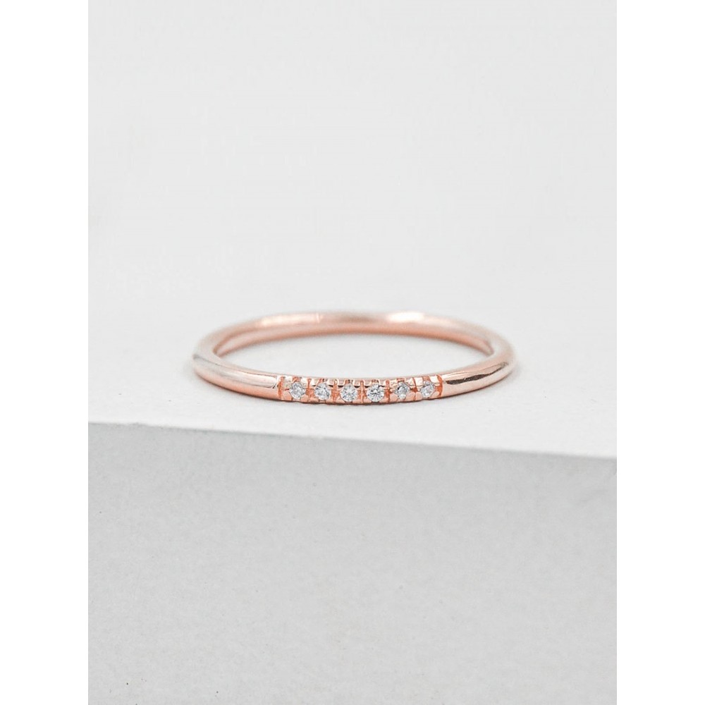 Ezüst gyűrű finom elhelyezésű fehér köbös cirkonium Swarovski 925 Trendy Collection Victoria Gold