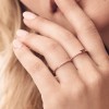 Ezüst gyűrű finom elhelyezésű fehér köbös cirkonium Swarovski 925 Trendy Collection Victoria Gold