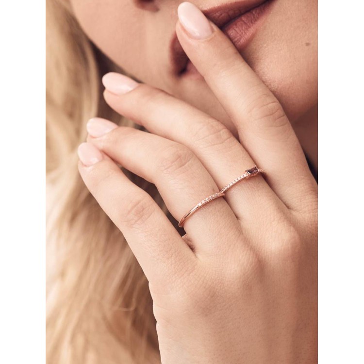 Ezüst gyűrű finom elhelyezésű fehér köbös cirkonium Swarovski 925 Trendy Collection Victoria Gold
