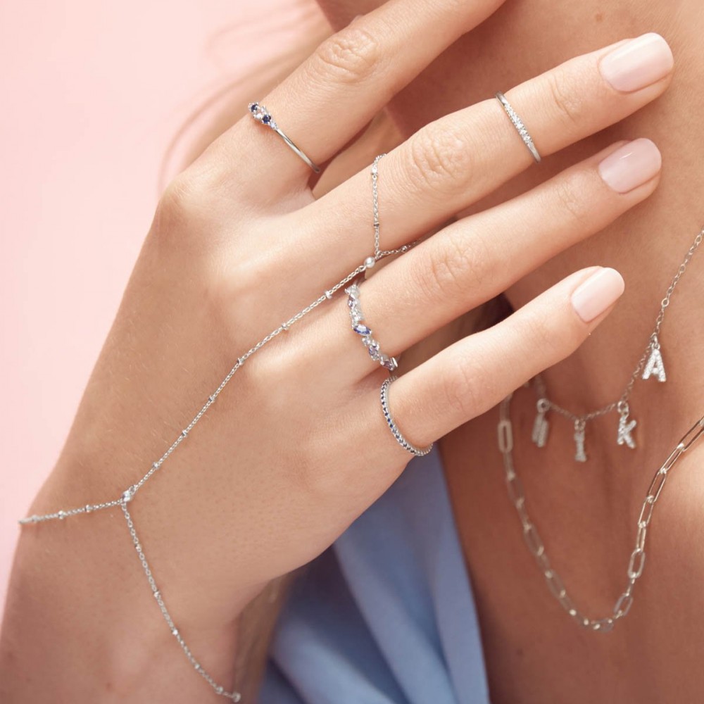 Ezüst gyűrű finom elhelyezésű fehér köbös cirkonium Swarovski 925 Trendy Collection Victoria Gold