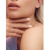 Ezüst gyűrű finom elhelyezésű fehér köbös cirkonium Swarovski 925 Trendy Collection Victoria Gold