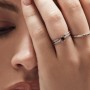Ezüst gyűrű finom elhelyezésű fehér köbös cirkonium Swarovski 925 Trendy Collection Victoria Gold