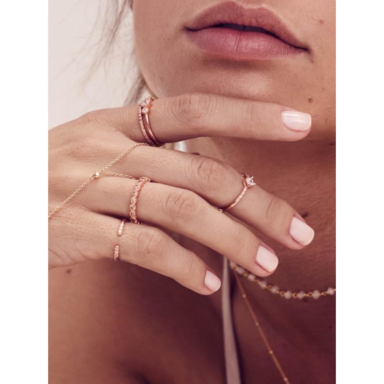 Ezüst gyűrű finom elhelyezésű fehér köbös cirkonium Swarovski 925 Trendy Collection Victoria Gold