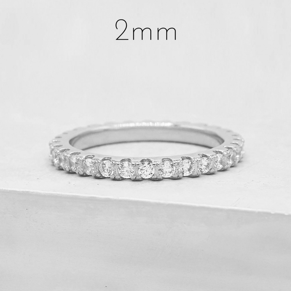 Ezüst gyűrű Eternity 925