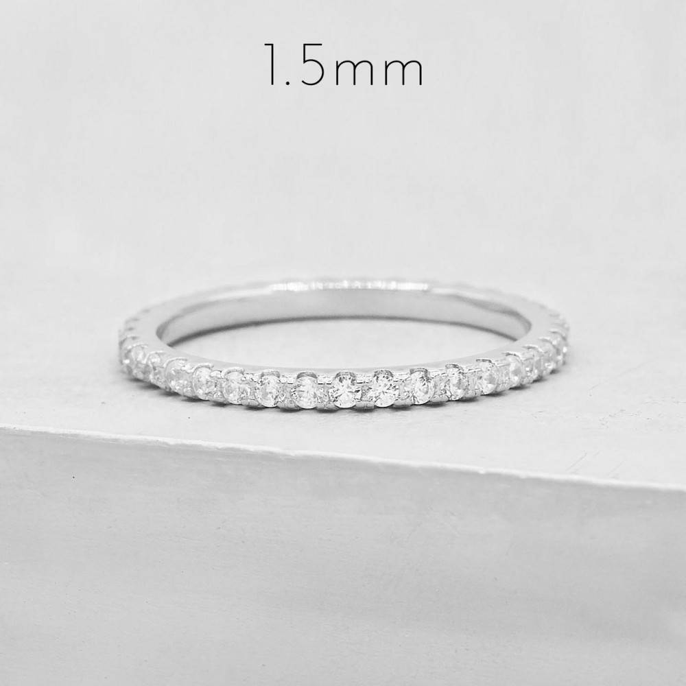 Ezüst gyűrű Eternity 925