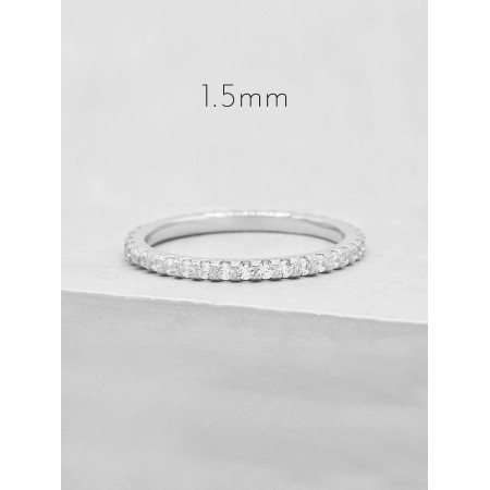 Ezüst gyűrű Eternity 925