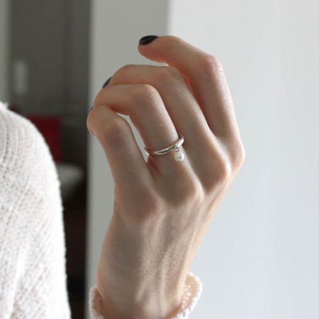 Ezüst gyűrű Pearl 925