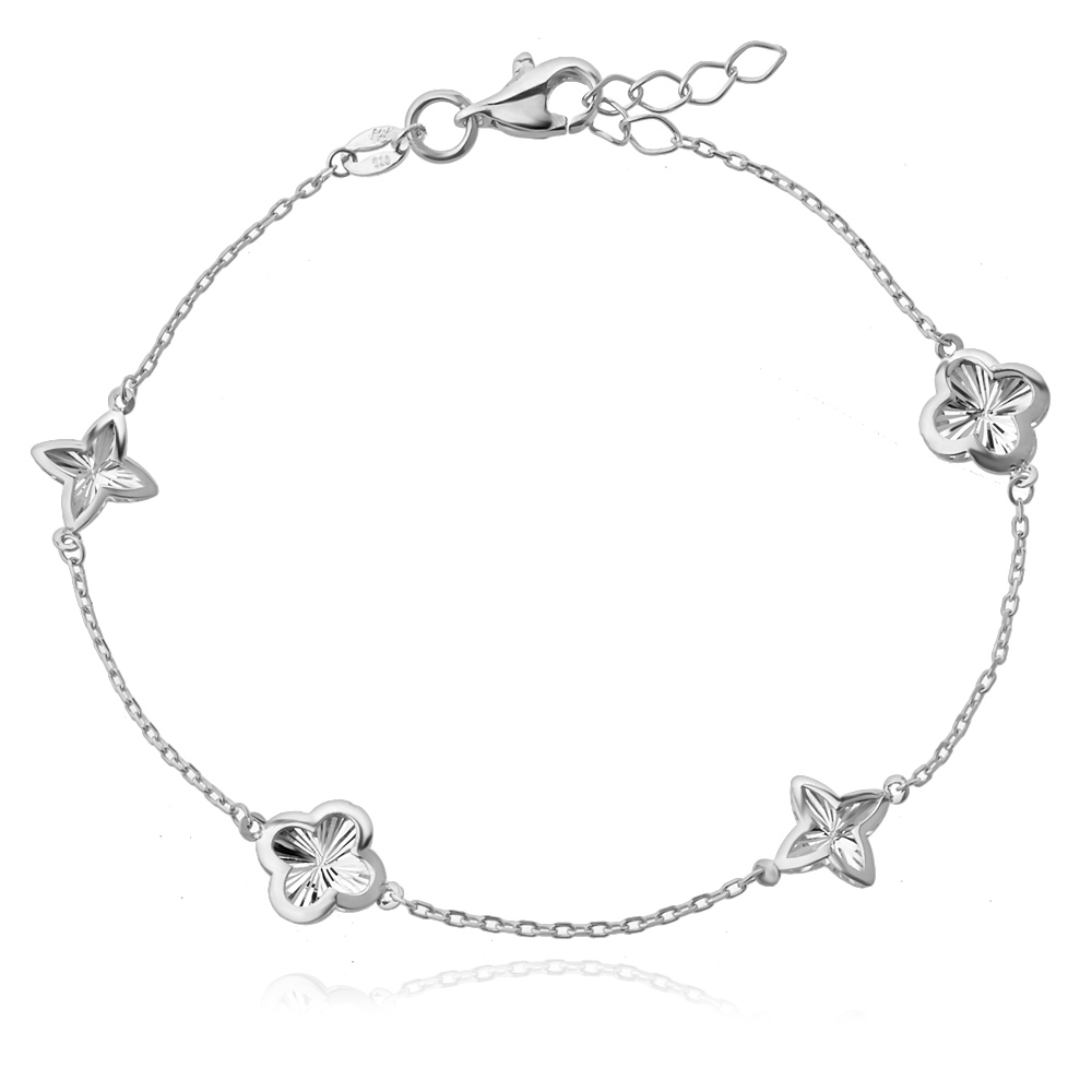 Ezüst karkötő Stella Clover Ezüst karkötő Stella Clover
