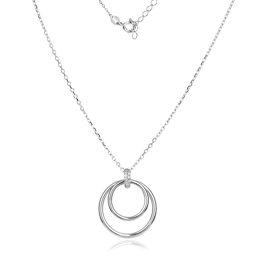 Ezüst nyaklánc Infinity Rings