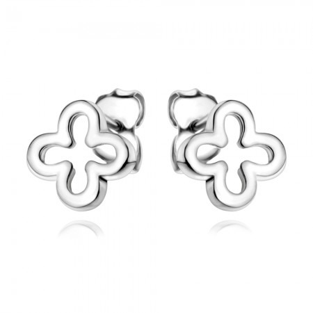 Ezüst fülbevaló Clover Frame Ezüst fülbevaló Clover Frame