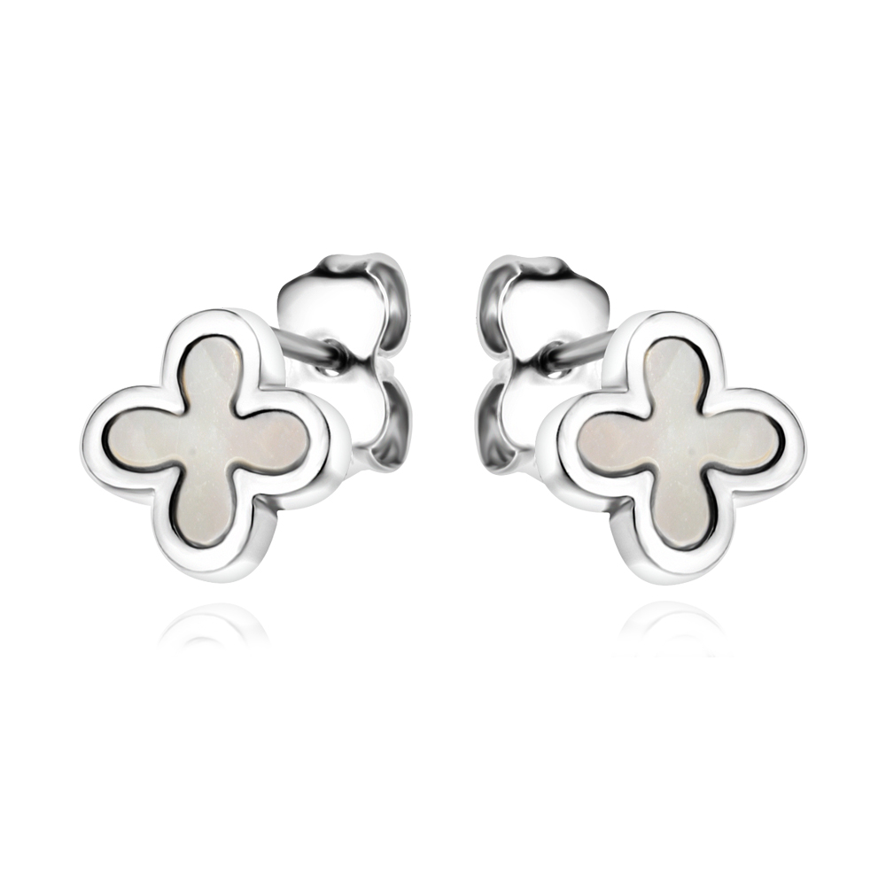 Ezüst fülbevaló Clover Pearl Ezüst fülbevaló Clover Pearl