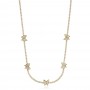 Ezüst choker Butterfly