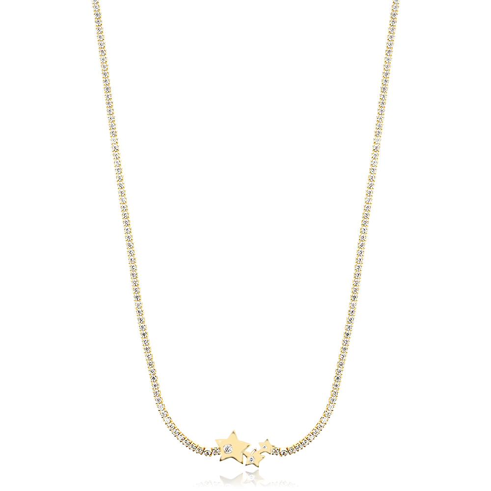 Ezüst choker Star Ezüst choker Star