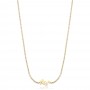 Ezüst choker Star