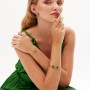Arany karkötő Green Clover