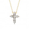Arany nyaklánc Diamond Cross gyémántokkal Arany nyaklánc Diamond Cross gyémántokkal