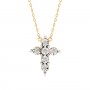 Arany nyaklánc Diamond Cross gyémántokkal
