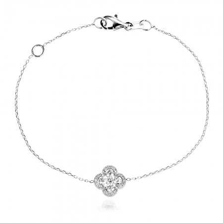 Fülbevaló Diamantokkal Aura Clover