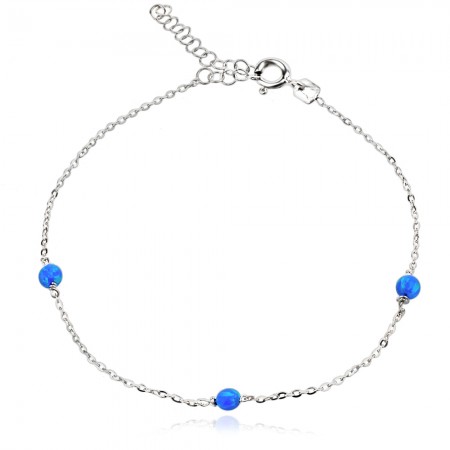 Ezüst karkötő Blue Sparkle
