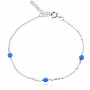 Ezüst karkötő Blue Sparkle