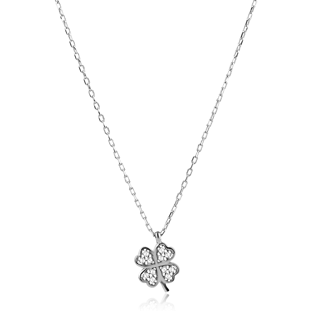 Ezüst nyaklánc Clover
