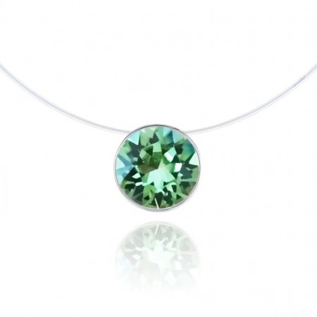 Peridot Green zsinóros nyaklánc