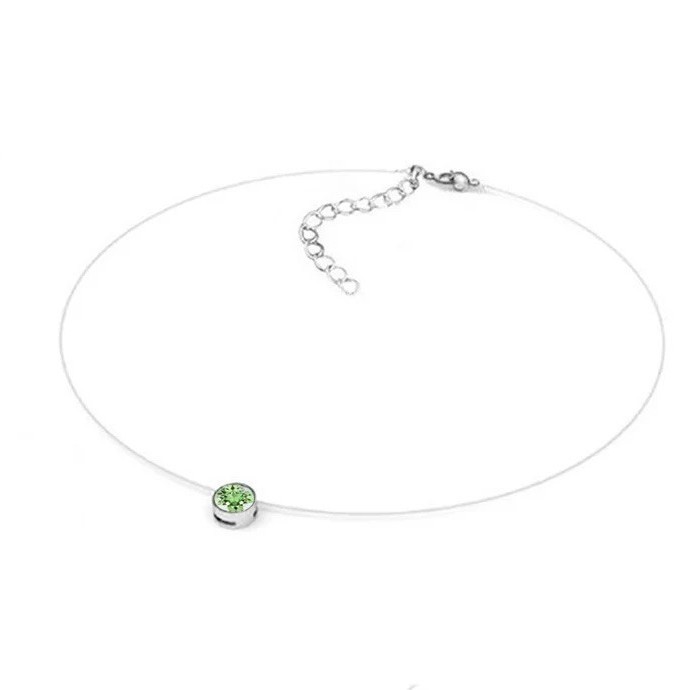 Peridot Green zsinóros nyaklánc Peridot Green zsinóros nyaklánc