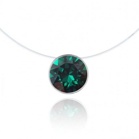 Emerald Green zsinóros nyaklánc
