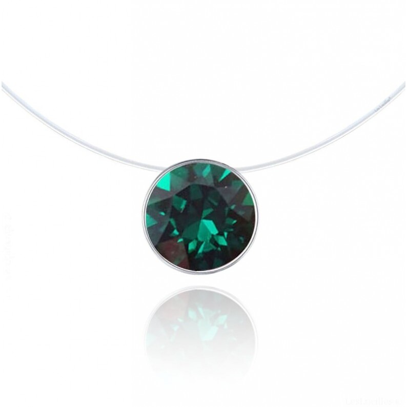 Emerald Green zsinóros nyaklánc