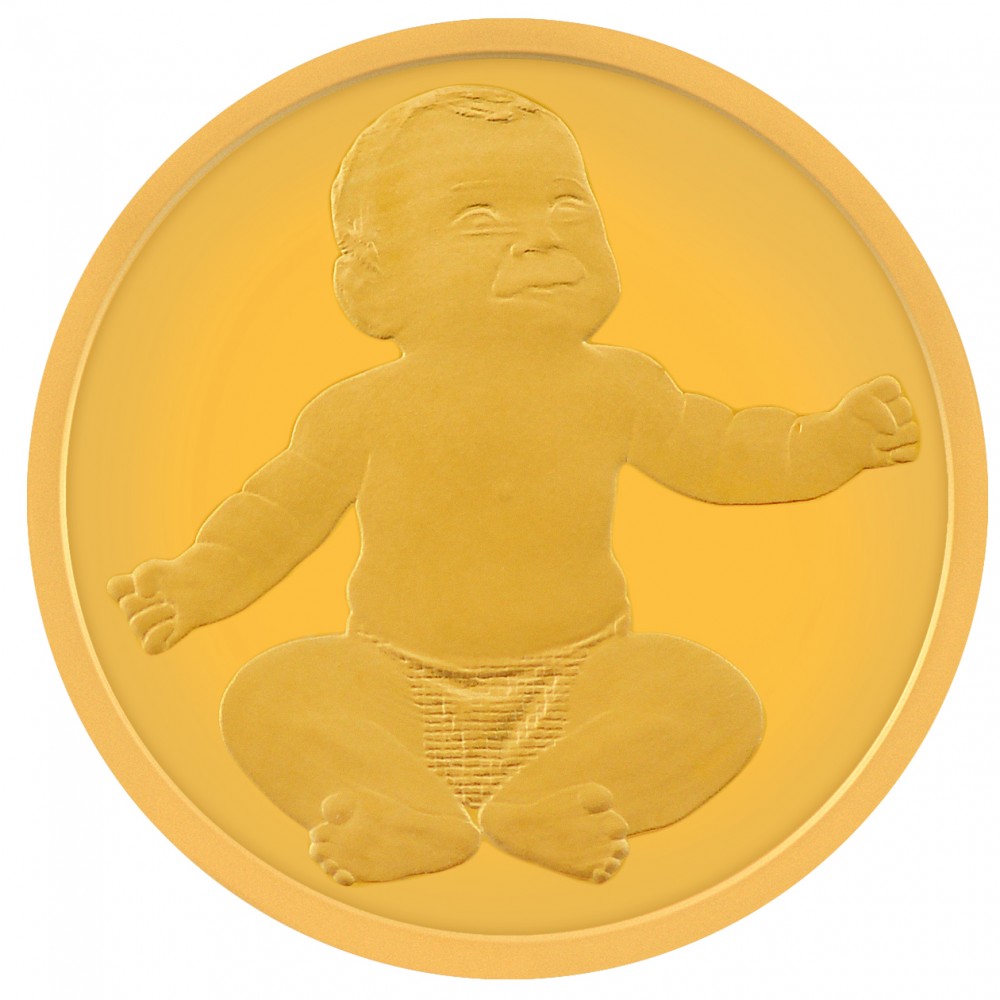 Arany medál babának lánynak 24K Arany medál babának lánynak 24K