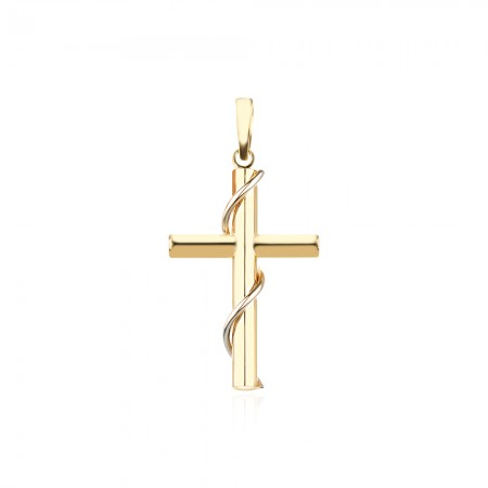 Aranyozott kereszt medál Closimo Aranyozott kereszt medál Closimo