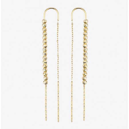 Ezüst fülbevaló Dia topic gold color Ezüst fülbevaló Dia topic gold color