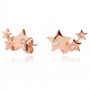 Ezüst fülbevaló Triple star