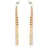 Ezüst fülbevalók Long Rose&Gold