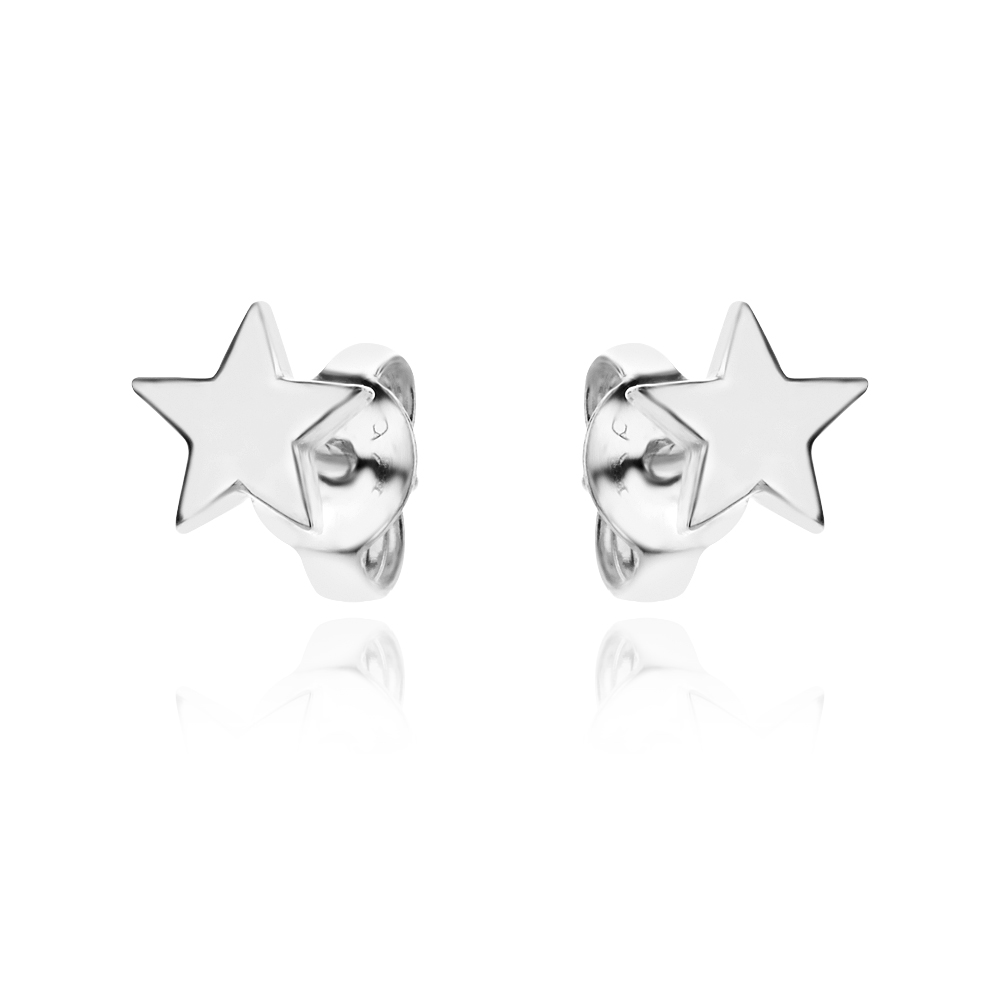 Ezüst fülbevaló mini Star
