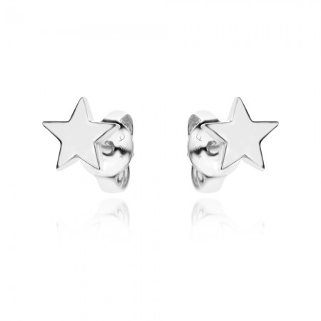 Ezüst fülbevaló mini Star