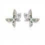 Ezüst Fülbevaló Luxury Butterflies