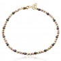 Arany Diamond cut ball Onyx 1 karkötő