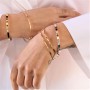 Arany merev karkötő Love Bangle