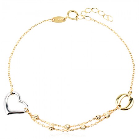 Arany karkötő Heart