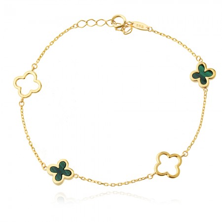 Arany karkötő Clover