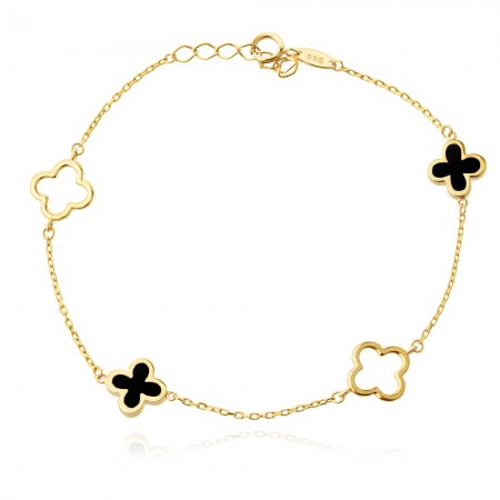 Arany karkötő Clover