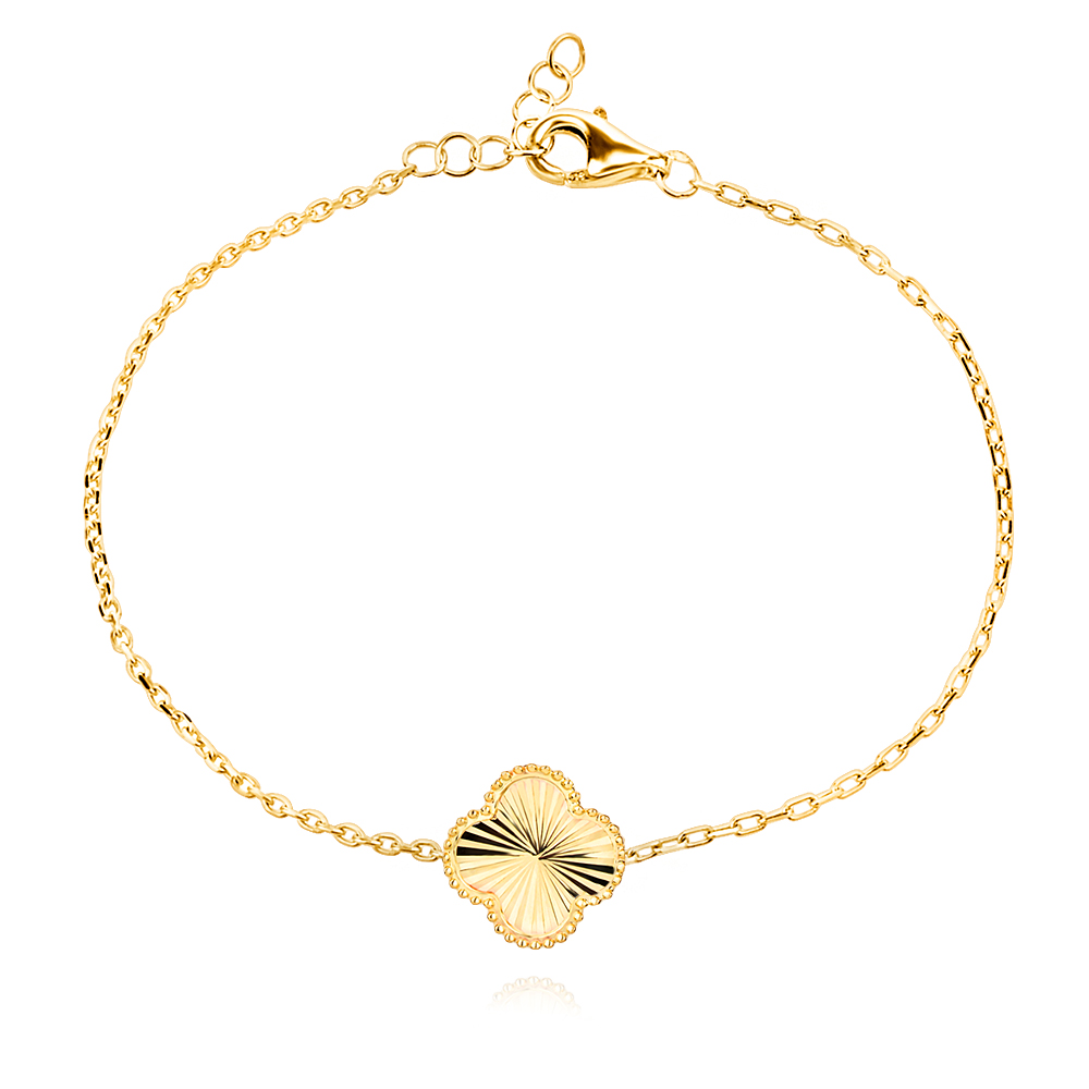Arany karkötő Diamond Clover Arany karkötő Diamond Clover